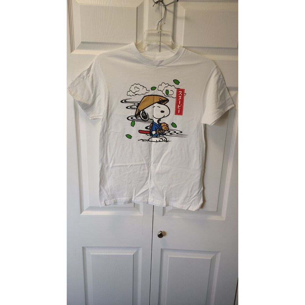 Riot Society Peanuts Samurai Snoopy Japanese Graphic T-Shirt Medium